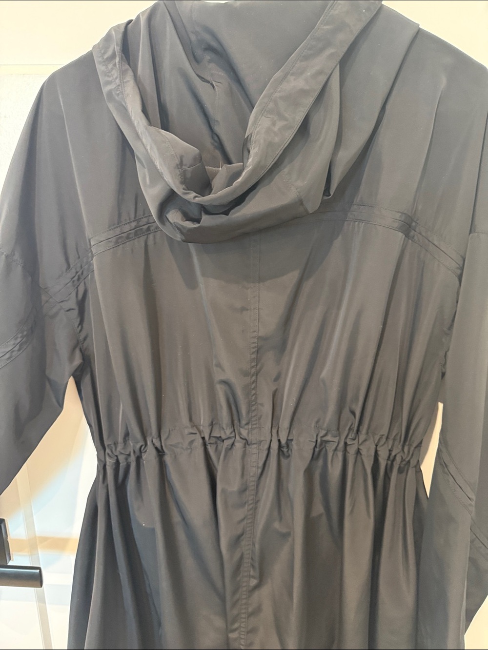 Athleta Black Hooded Lightweight rain Coat - Picture 7 of 7
